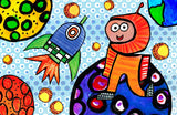 space out - kids placemats, activity mats for kids, tabletop for kids,original kids birthday presents,